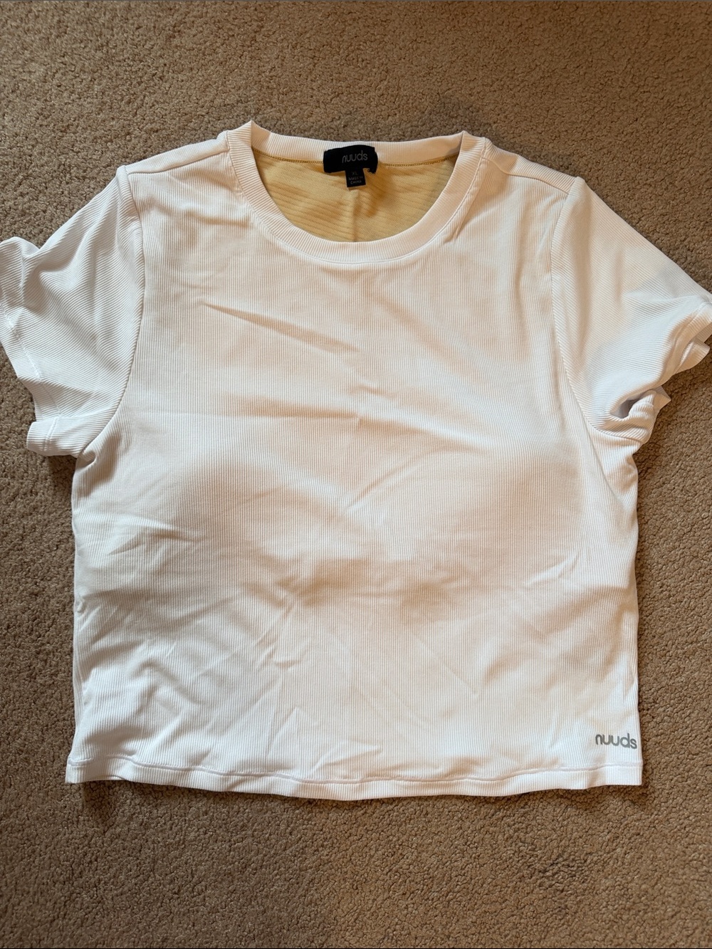 nuuds sporty rib bra tee